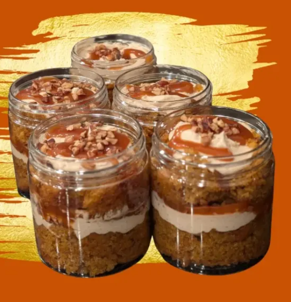 Pumpkin Pecan Cake Jar